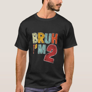 Bruh jag är 2 år gammal present till pojkar flicko t shirt