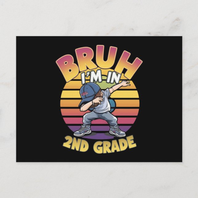 BRUH JAG ÄR I KLASS 2:E VYKORT (Framsida)