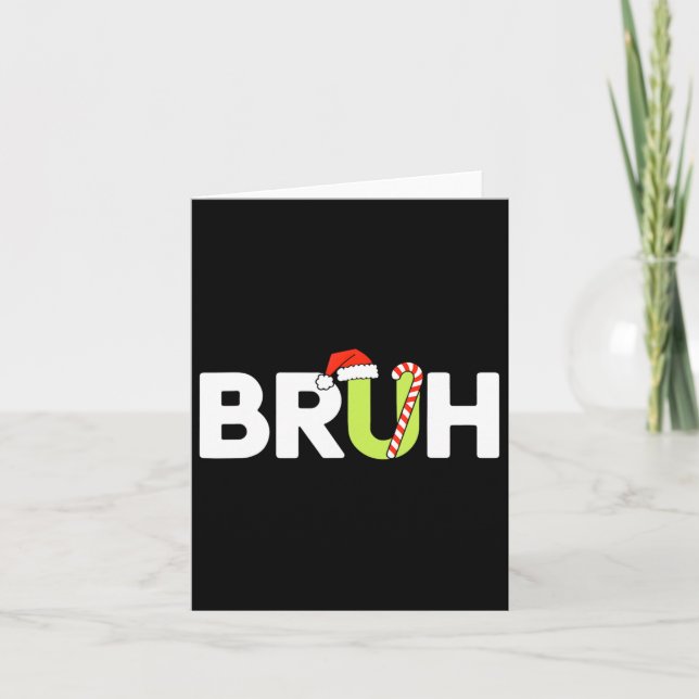 Bruh jul Kids Tonåringars Boys jul Kort (Framsida)