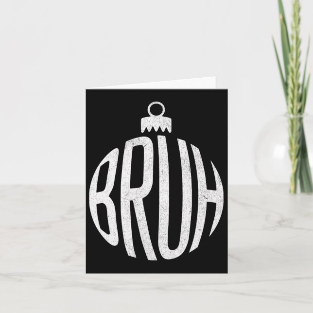 Bruh julgranskula  kort (Framsida)