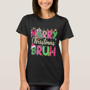 Bruh julskjorta barn jul Xmas män tonårspojkar rol T Shirt
