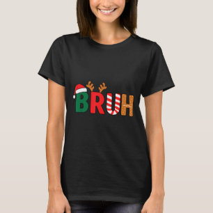 Bruh jultröja tonåringar pojkar jul barn rolig Ch T Shirt