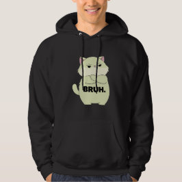 Bruh Kitty Tröja Hoodie