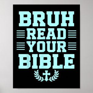 Bruh läste din bibelgud Kristus Kristus Poster