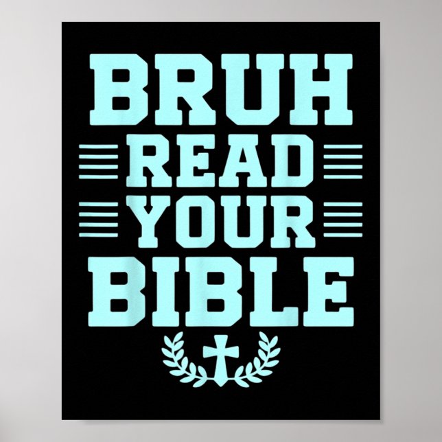 Bruh läste din bibelgud Kristus Kristus Poster (Framsidan)