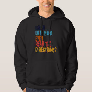 Bruh läste du ens anvisningarna läraren säger hoodie