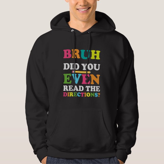 Bruh läste du ens regissören Sayi Hoodie (Framsida)