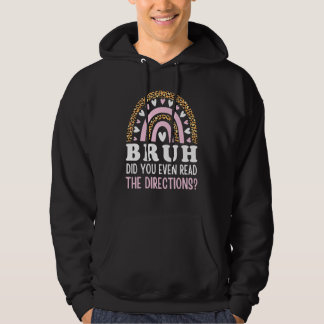 Bruh läste du till och med regementen Rainbow Funn Hoodie
