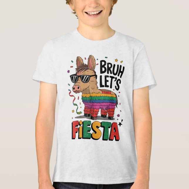 Bruh Lets Fiesta Cinco Mayo Pinata Funny Mexican B T Shirt (Framsida)