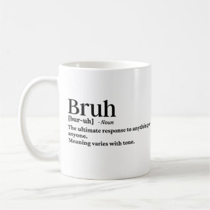 Bruh-lustig definition kaffemugg