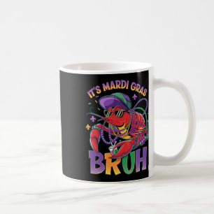Bruh Mardi Gras Kräftor Boys Kids Mardi Gras Kaffemugg
