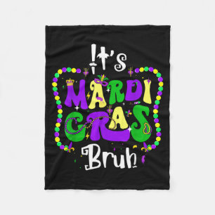 Bruh Mardi Gras Tonåringar Pojkar Barn Mardi Gras Fleecefilt