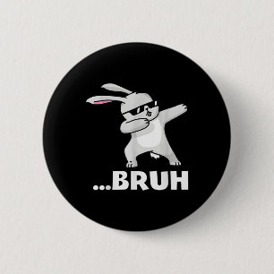 Bruh Meme Funny Bro Tonåringar Boys Kids Påsk Day  Knapp