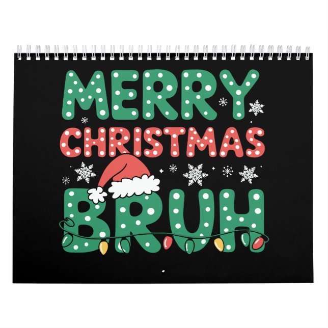 Bruh Meme Funny som säger Bro Hälsning jul Kalender (Omslag)