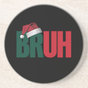 Bruh Meme Funny som säger Bro Hälsning jul Underlägg