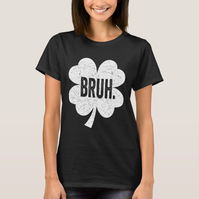 Bruh Meme Funny som säger Bro Hälsning Tonåring Bo T Shirt (Framsida)