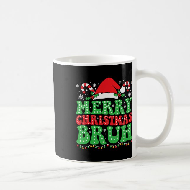 Bruh Meme Funny som säger Bro Hälsning Tonåringars Kaffemugg (Höger)