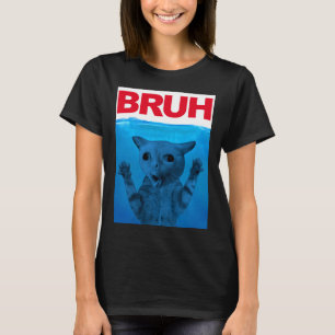 Bruh Meme Funny som säger Brother Hälsning Tonårin T Shirt