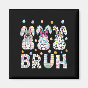 Bruh Meme Påsk Day Funny Bunny Eggs Tonåringars Bo Magnet