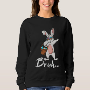 Bruh Meme Påsk Day Funny Bunny Eggs Tonåringars Bo T Shirt
