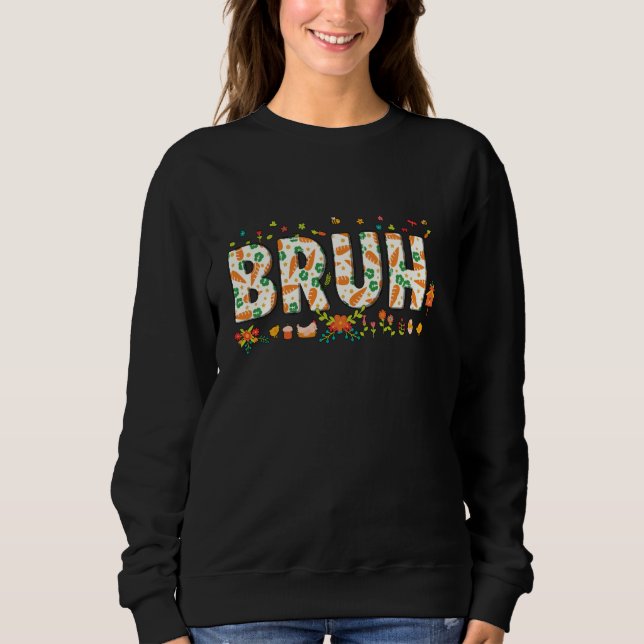 Bruh Meme Påsk Day Funny Bunny Eggs Tonåringars Bo T Shirt (Framsida)