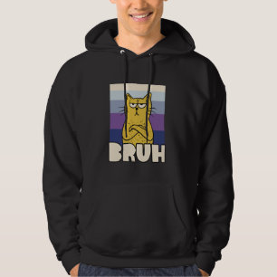 Bruh-meme rolig fras bror hälsning tonåringar pojk hoodie