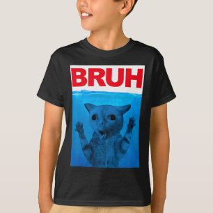 Bruh-meme rolig fras bror hälsning tonåringar pojk t shirt