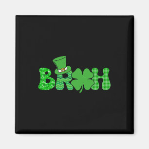 Bruh Meme Roligt St Patricks Day Shamrock Irländsk Magnet