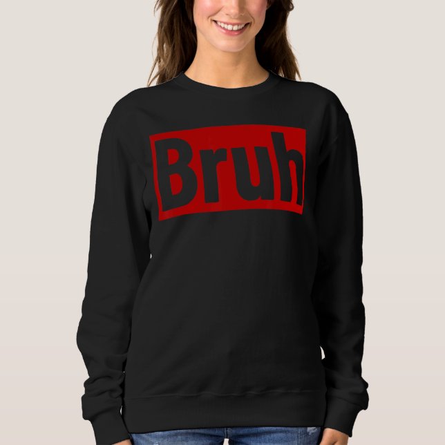 Bruh Meme som säger brother Bro Boys Manar Tonårin T Shirt (Framsida)