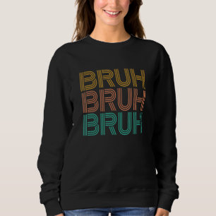 Bruh Meme som säger Brother Hälsning Manar Tonårin T Shirt