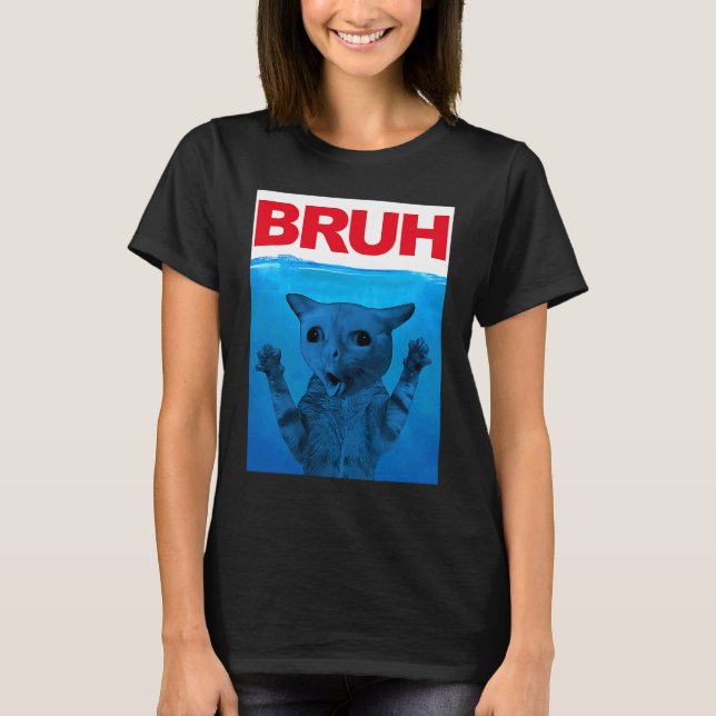 Bruh Meme som säger Brother Hälsning Tonåringars B T Shirt (Framsida)