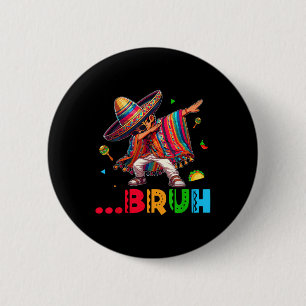 Bruh Mexican Boy Dabbing Poncho Cinco De Mayo Kids Knapp