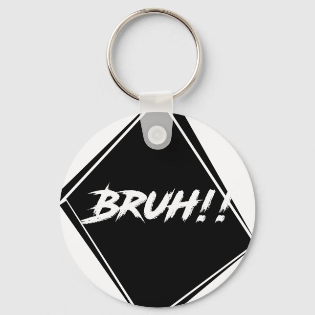"Bruh" Ord Design Nyckelring (Framsida)
