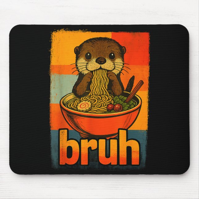 Bruh Otter Eating Japanese Ramen Noodles Men Women Musmatta (Framsidan)
