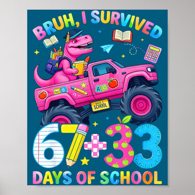 Bruh överlevde 67 33 skoldagar pojk barn 100:e poster (Framsidan)