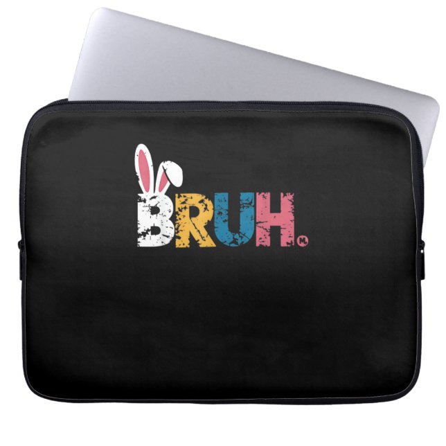 Bruh Påskhare, tillval, För barn_6 Laptop Fodral (Framsidan)