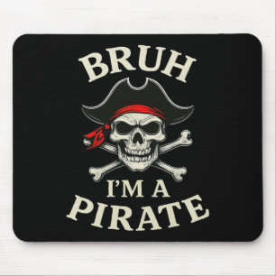 Bruh Pirat Lazy Skull Bandana Costume låtsas att j Musmatta