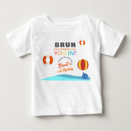 Bruh Poolparty Födelsedag T Shirt