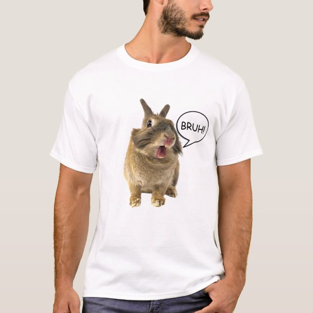 BRUH RABBIT TEE SHIRT (Framsida)