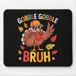 Bruh Rolig Thanksgiving Kalkon Glugg T-shirt Pojka Musmatta