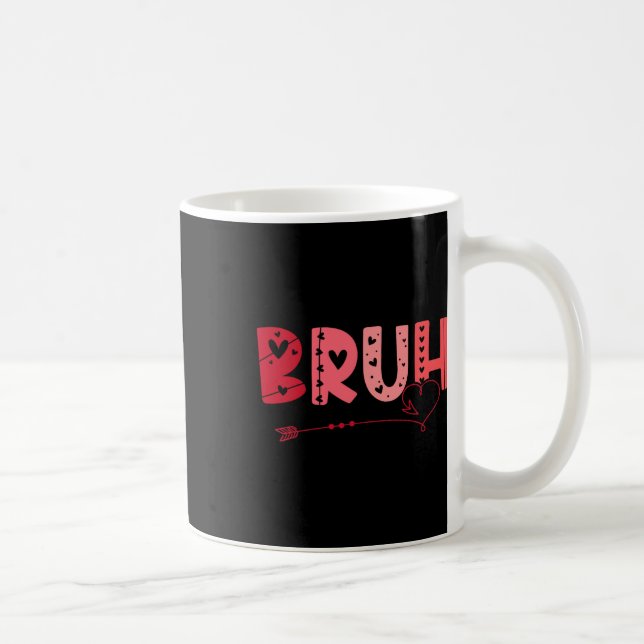 Bruh Roligt Meme Bror Hälsning Tonåringar Pojke Mä Kaffemugg (Höger)