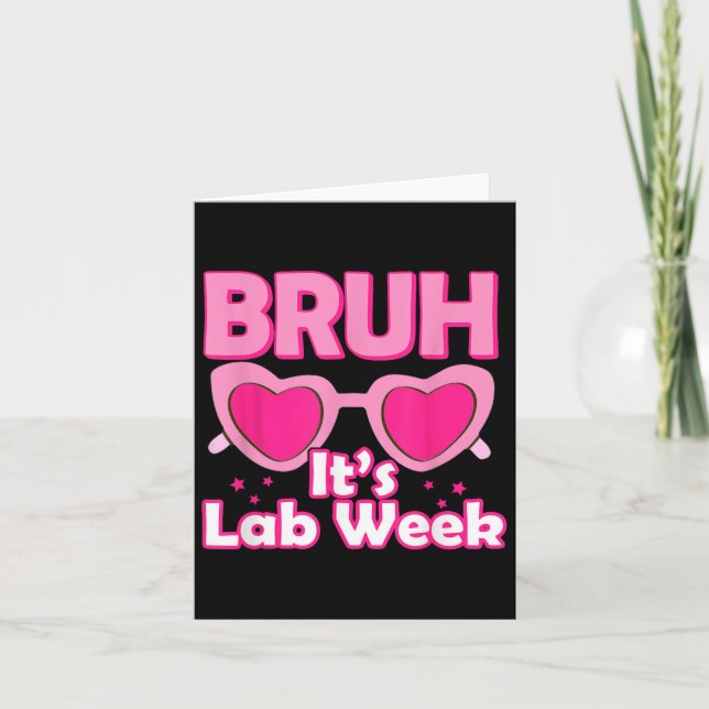 Bruh Rosa Lab Vecka 2024 Mediccal Lab Science Lab  Kort (Framsida)