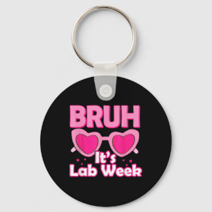Bruh Rosa Lab Vecka 2024 Mediccal Lab Science Lab Nyckelring
