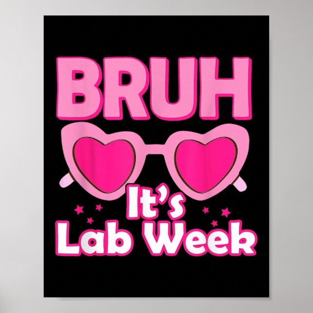 Bruh Rosa Lab Vecka 2024 Mediccal Lab Science Lab  Poster (Framsidan)