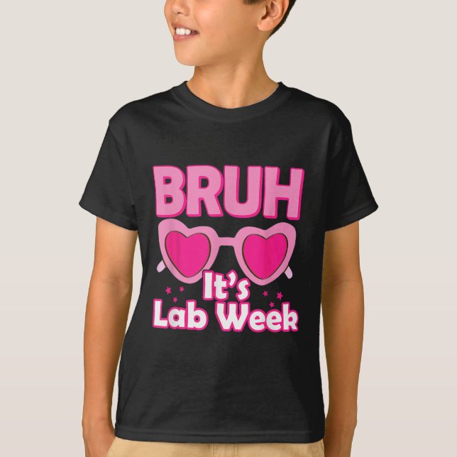 Bruh Rosa Lab Vecka 2024 Mediccal Lab Science Lab  T Shirt (Framsida)