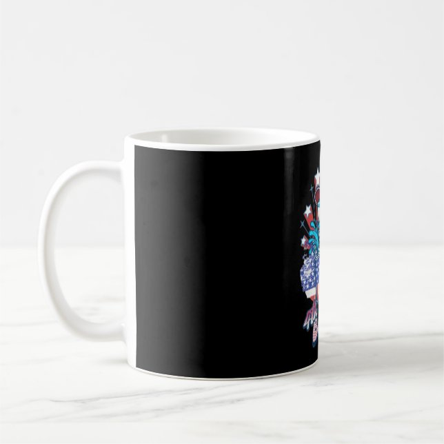 Bruh Shark 4:e juli Kaffemugg (Vänster)
