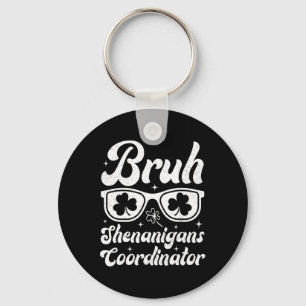 Bruh Shenanigans Coordinator St patricks day Boys Nyckelring