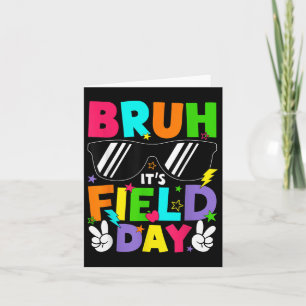 Bruh sin Fält Day Lacher Boys Girls Kids Lycklig F Kort
