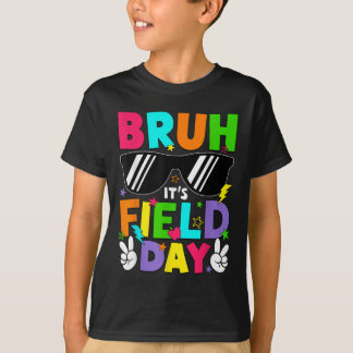 Bruh sin Fält Day Lacher Boys Girls Kids Lycklig F T Shirt