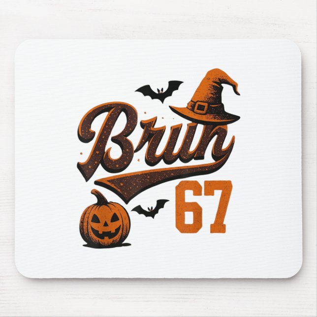 Bruh Six Seven Halloween 6-7 Funny Ghost Slang Fal Musmatta (Framsidan)